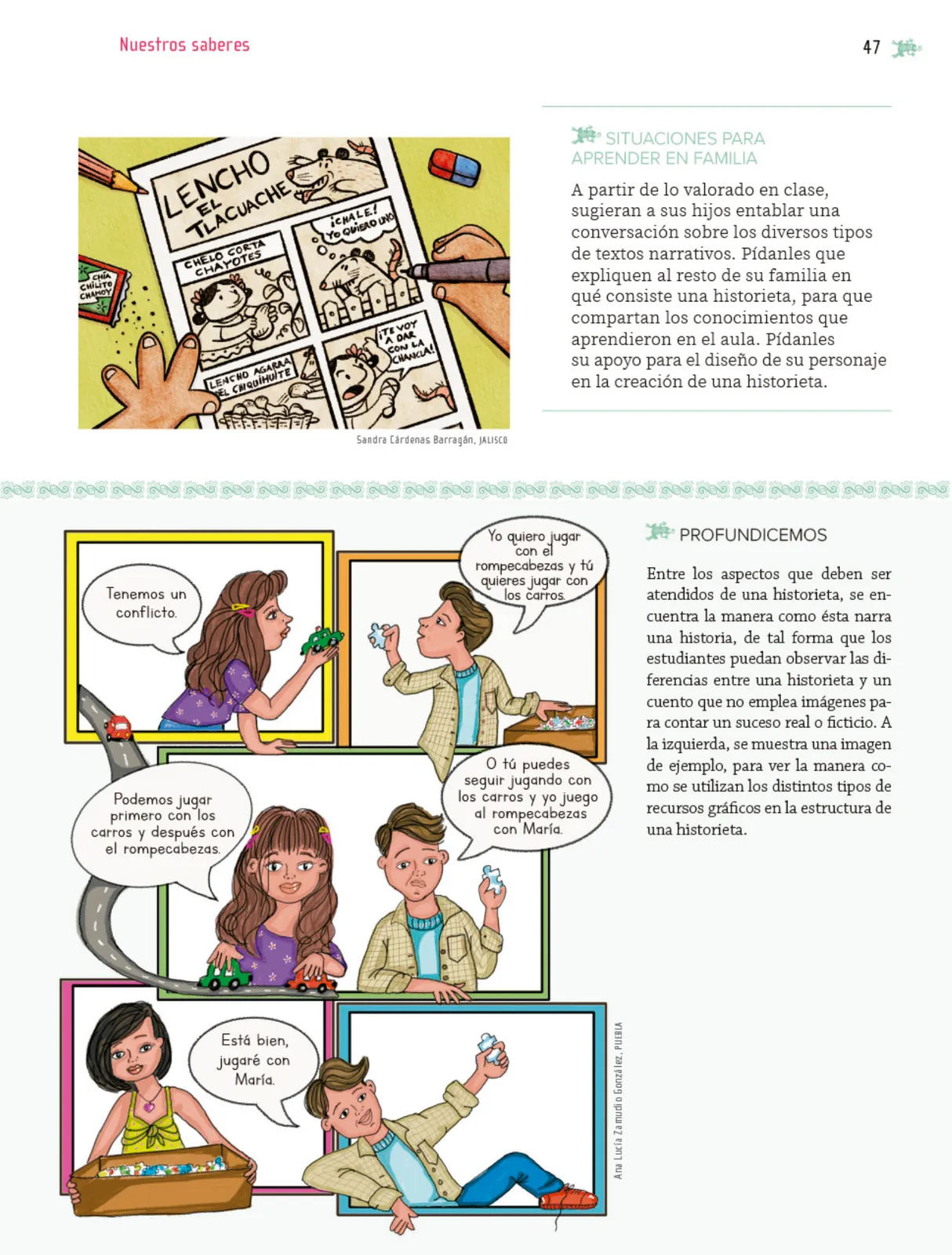Miniatura página 48 de Nuestros saberes: Libro para alumnos, maestros y familia.   Libro de Educación Primaria Grado 5°  Ciclo Escolar 2025 - 2026