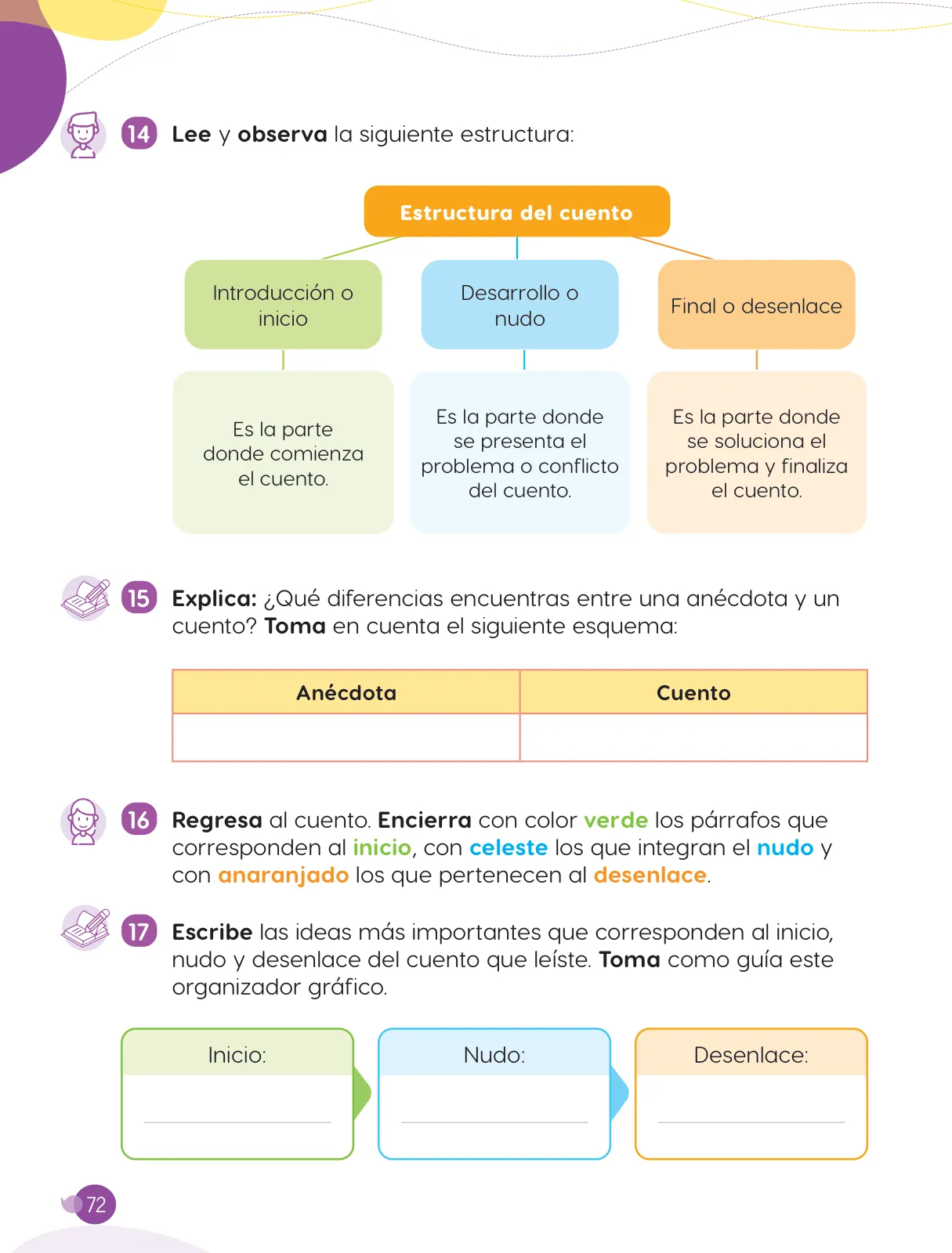 Miniatura página 74 de Cuadernillo de Comunicación 3, tercer grado de Primaria · 2023