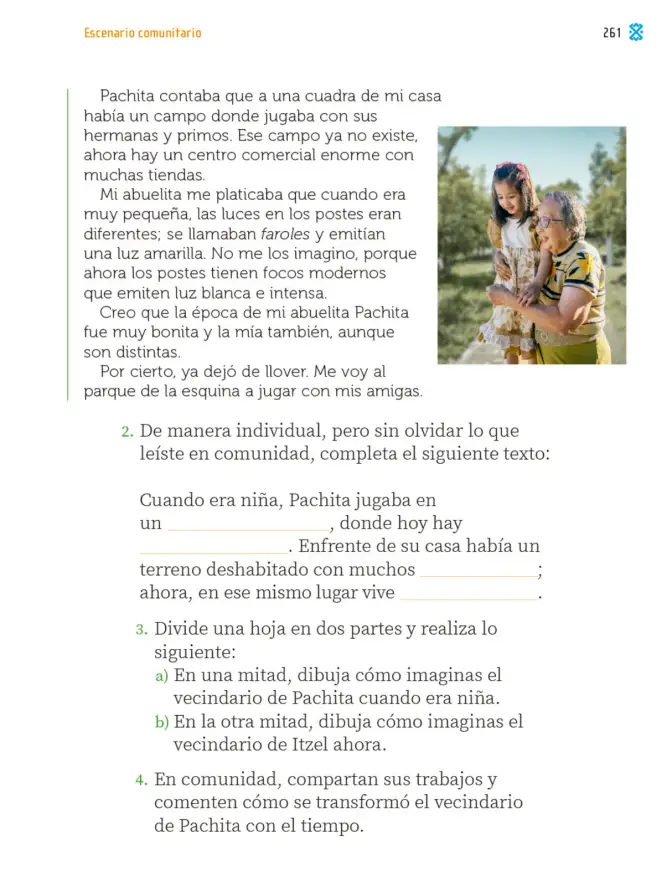 Página 264 de Proyectos Comunitarios. Libro de Educación Primaria Grado 2° Ciclo Escolar 2025 - 2026