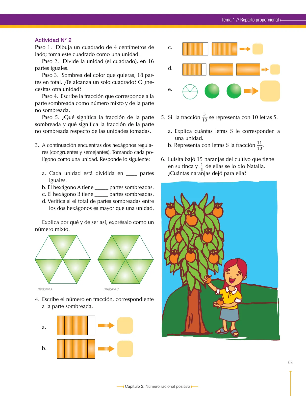 Página 63 de Matematica 6° · Secundaria Activa