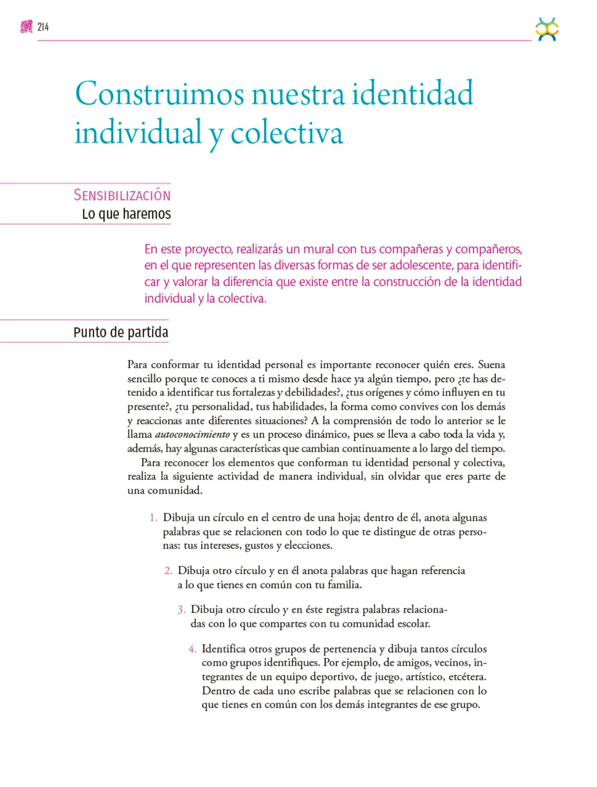 Miniatura página 215 de Colección Ximhai. Nuestro libro de proyectos.   Libro de Educación Secundaria Grado 1°  Ciclo Escolar 2025 - 2026