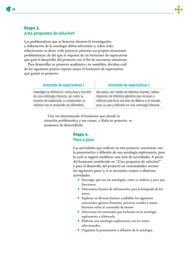 Página 45 de Colección Nanahuatzin. Nuestro libro de Proyectos. Tomo II. Libro de Educación Telesecundaria Grado 3° Ciclo Escolar 2025 - 2026