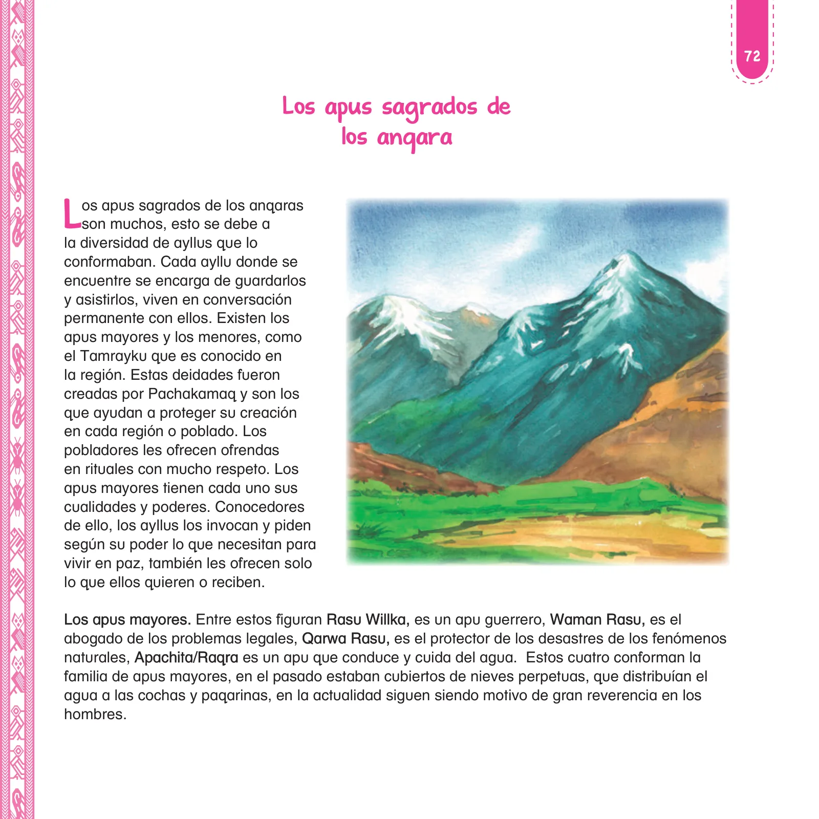 Miniatura página 74 de Anqarakunapa kawsakuyninmanta. Literatura 2 - 4° Primaria - Quechua chanka · 2023