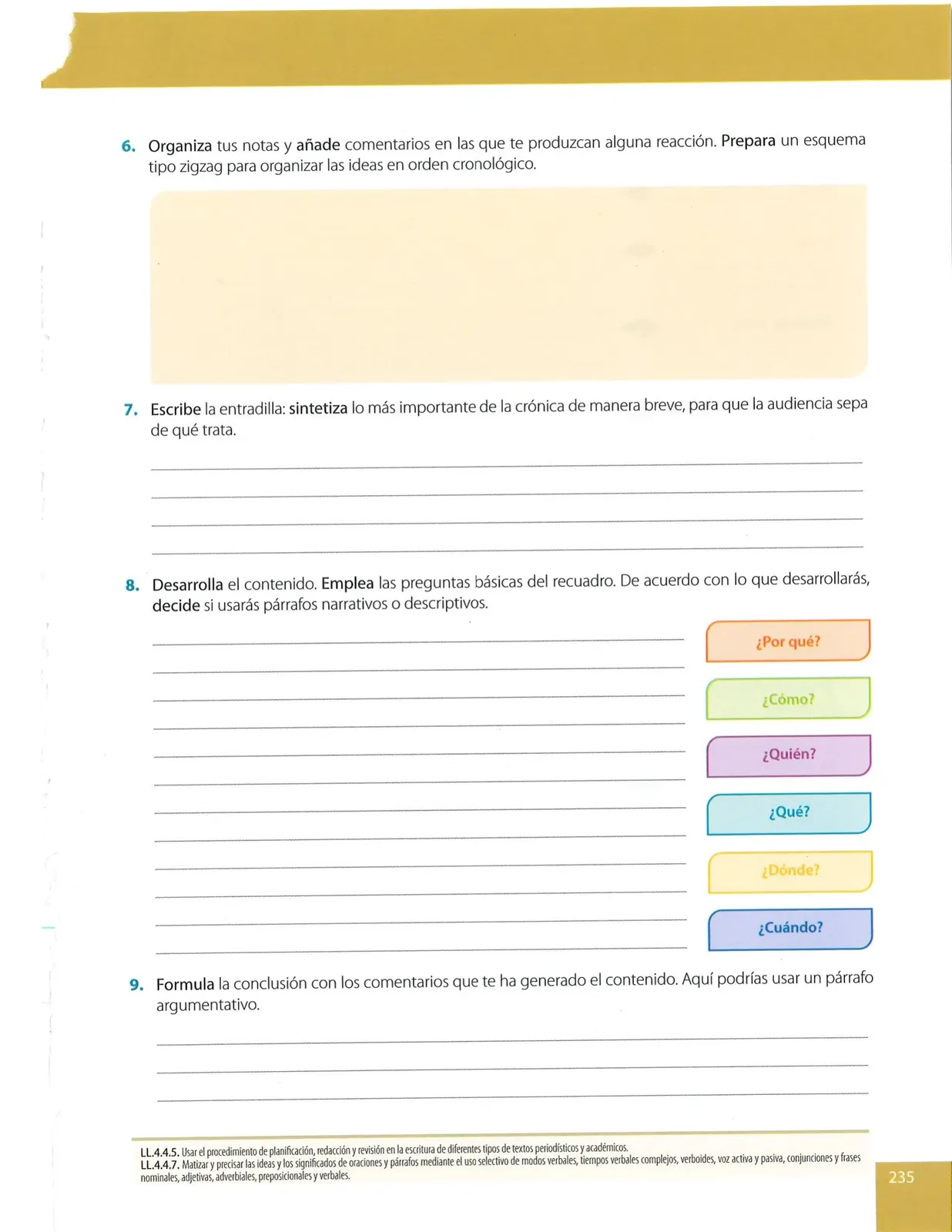 Página 235 de Lengua Y Literatura · 10 EGB · 2025
