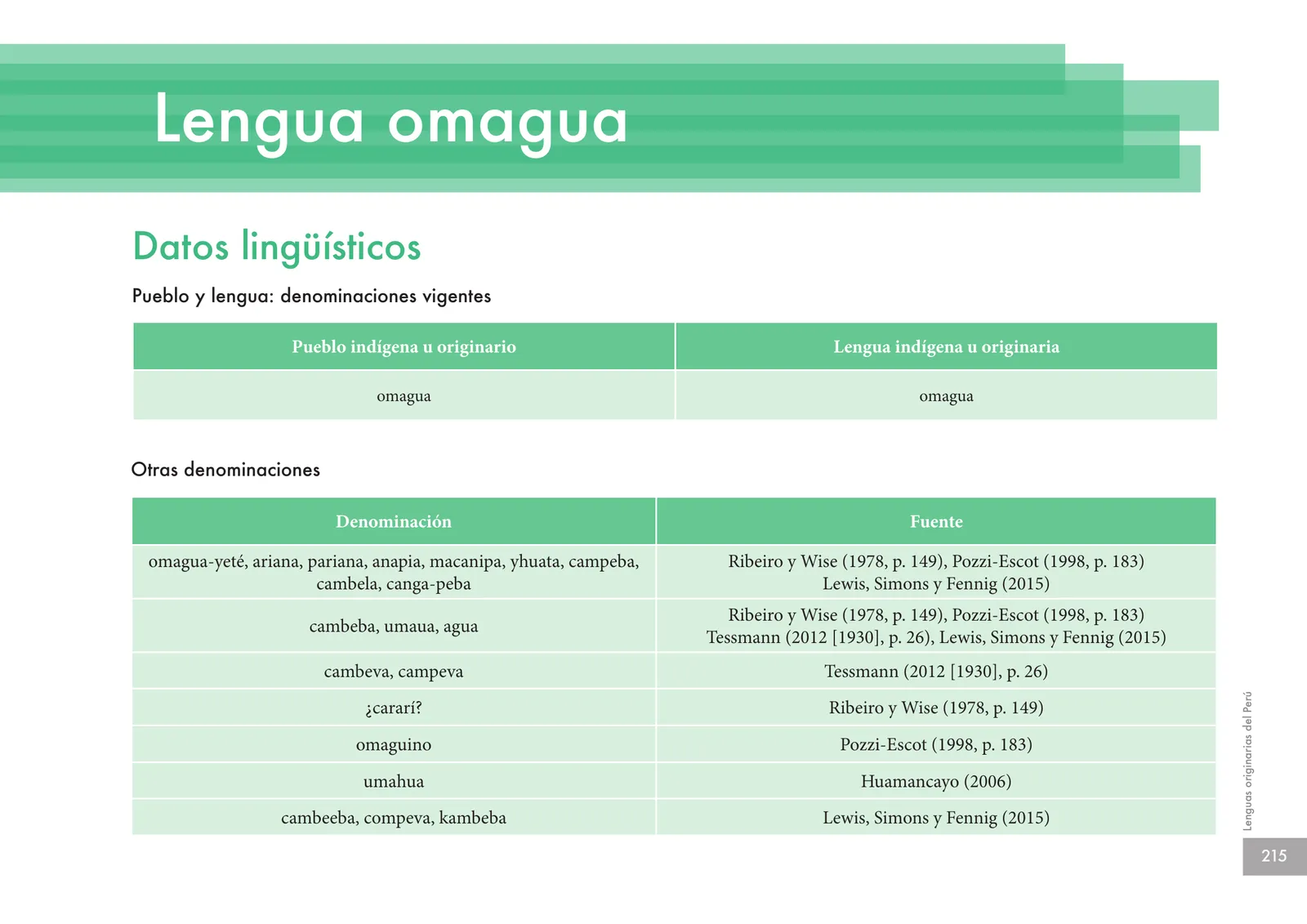 Miniatura página 217 de Lenguas originarias del Perú · 2018