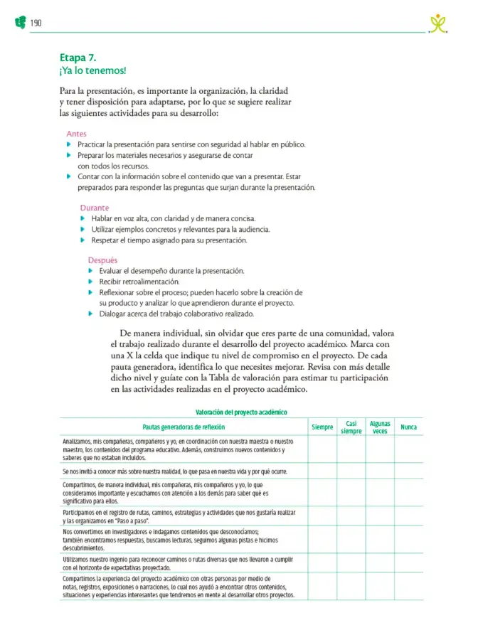Página 191 de Colección Ximhai. Nuestro libro de Proyectos. Tomo III. Libro de Educación Telesecundaria Grado 1° Ciclo Escolar 2025 - 2026