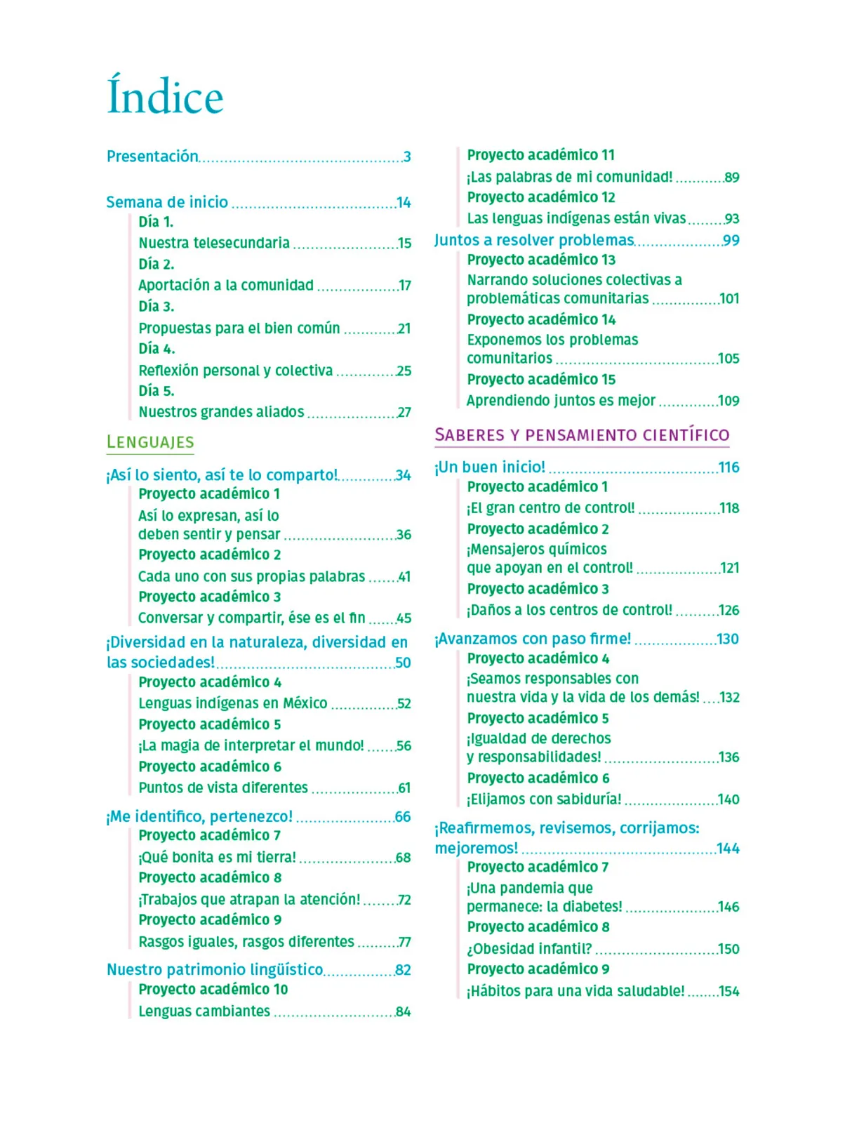 Página 13 de Colección Ximhai. Nuestro libro de Proyectos. Tomo I. Libro de Educación Telesecundaria Grado 1° Ciclo Escolar 2025 - 2026