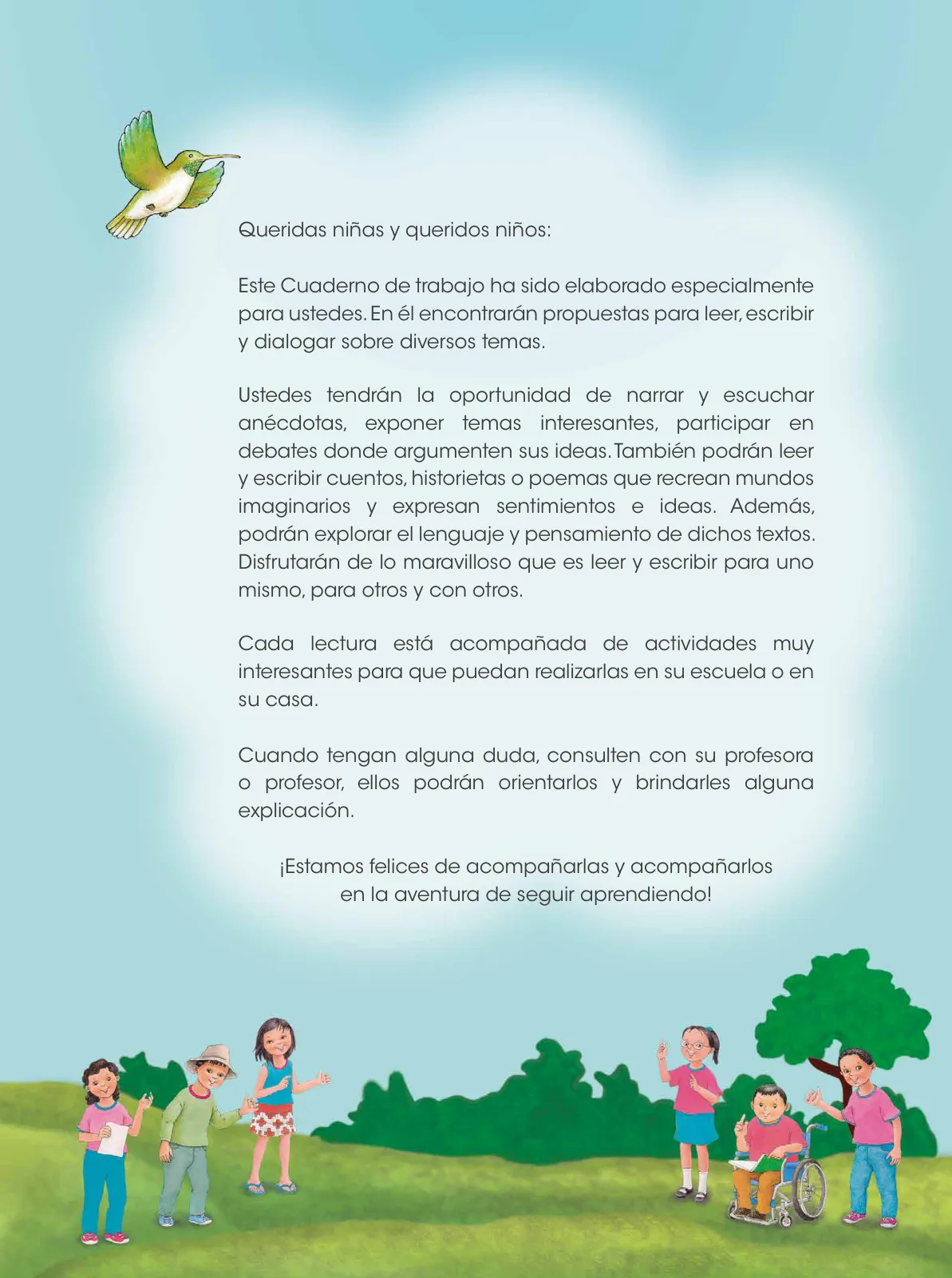 Miniatura página 4 de Comunicación 5 : cuaderno de trabajo para quinto grado de Educación Primaria 2019 · 2019