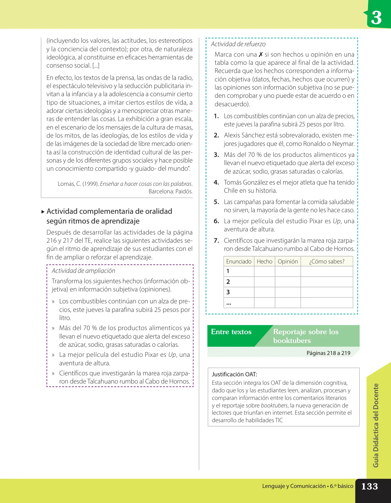 Miniatura página 46 de Lenguaje y Comunicación – Sexto Básico | Texto del Estudiante MINEDUC – Descargar PDF · 2024