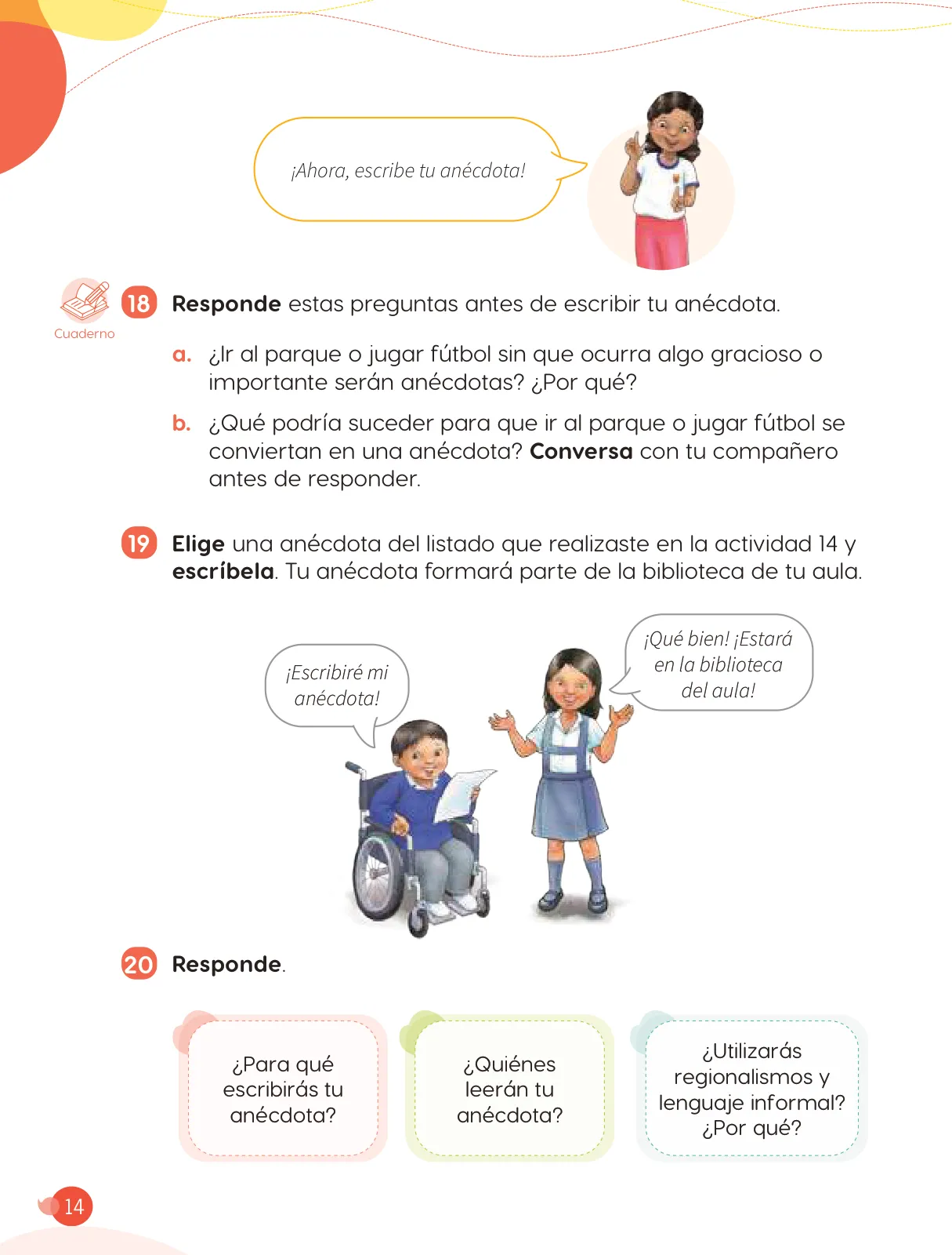 Miniatura página 16 de Cuadernillo de Comunicación 3. Tercer grado de Primaria · 2024