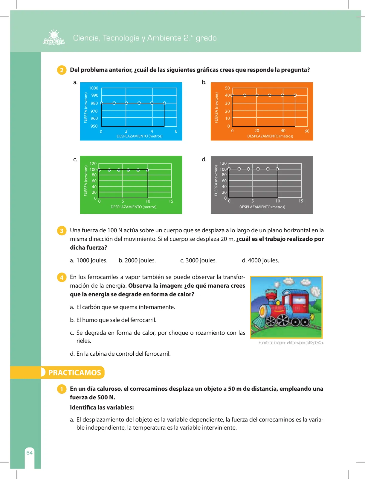 Miniatura página 64 de Ciencia, Tecnología y Ambiente 2 : cuaderno de reforzamiento pedagógico - JEC · 2016