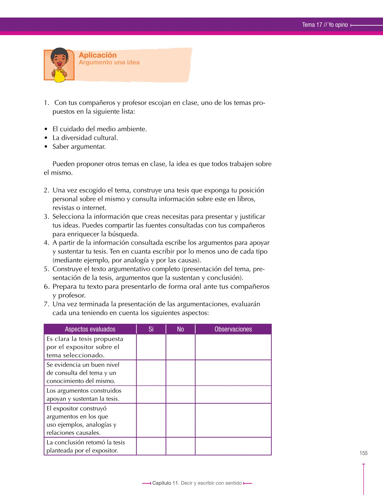 Miniatura página 155 de Lenguaje 7° · Secundaria Activa