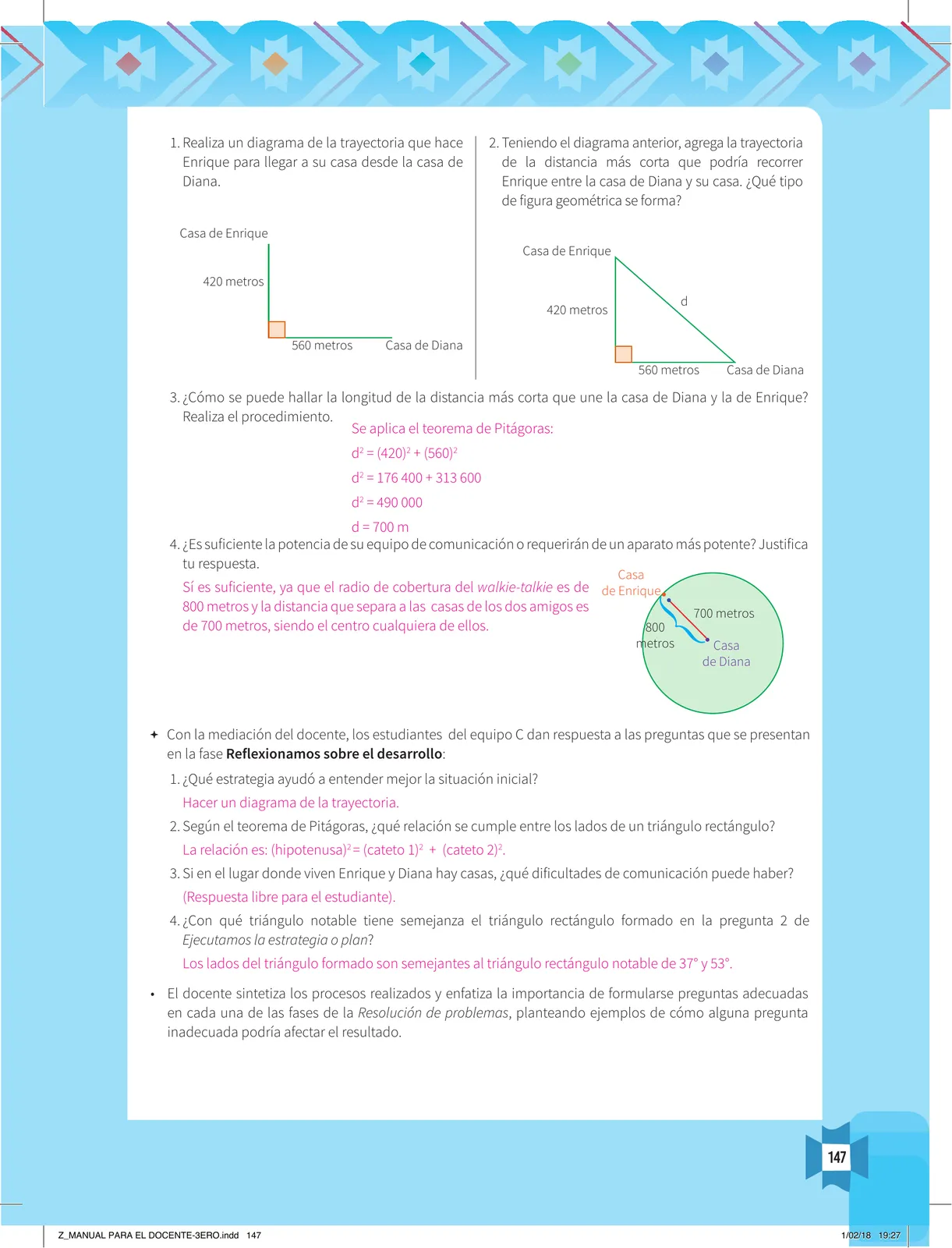 Miniatura página 149 de Resolvamos problemas 3 : manual para el docente 2018 · 2018