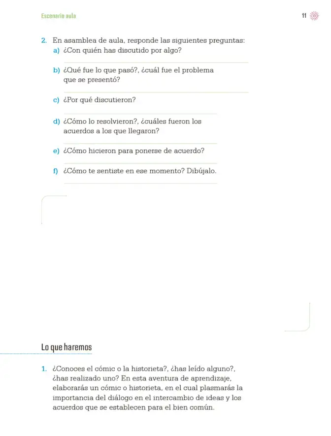 Página 14 de Proyectos de Aula. Libro de Educación Primaria Grado 4° Ciclo Escolar 2025 - 2026