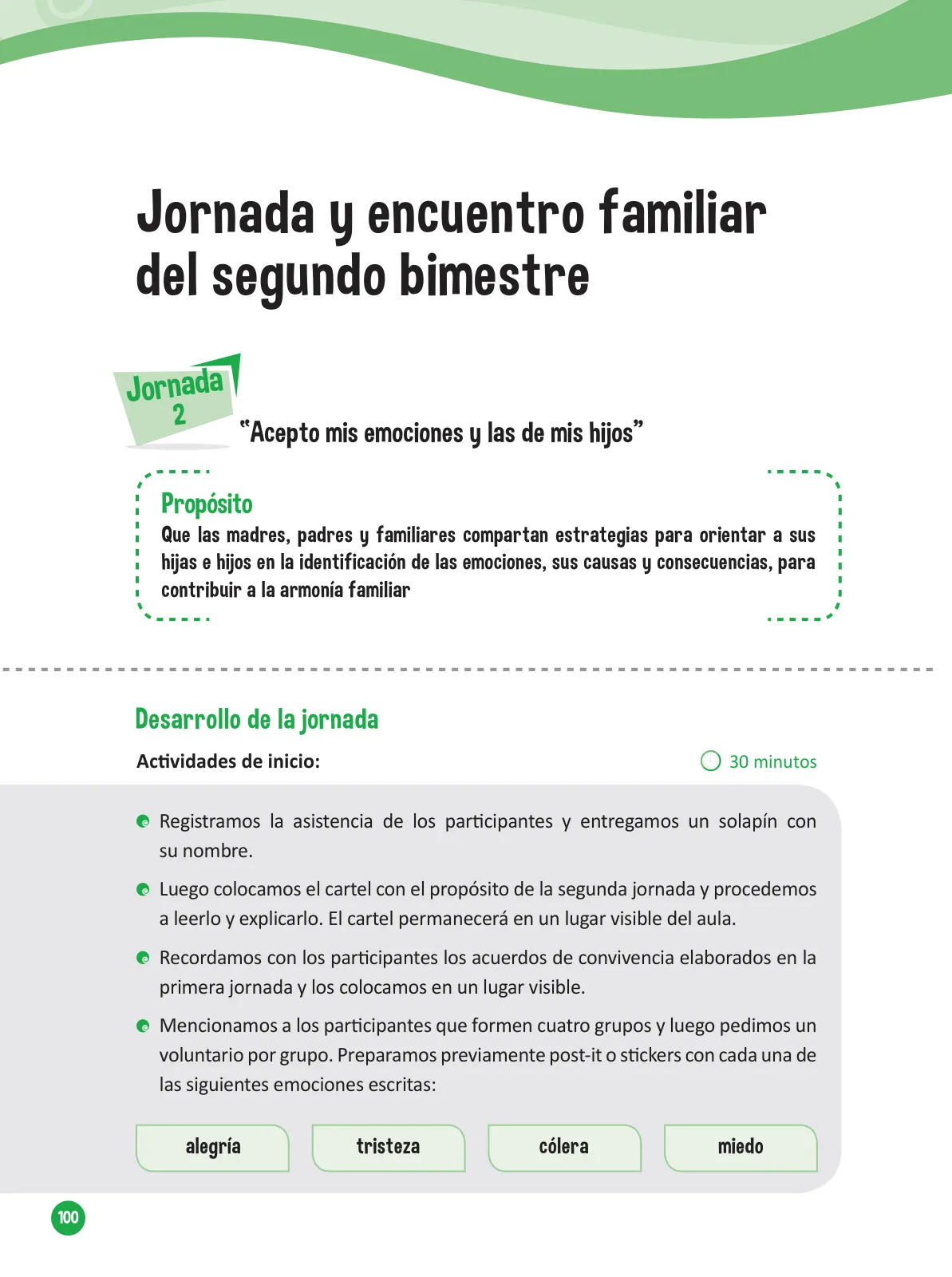 Página 102 de Guía para el trabajo docente con las familias del ciclo V de Primaria · 2016