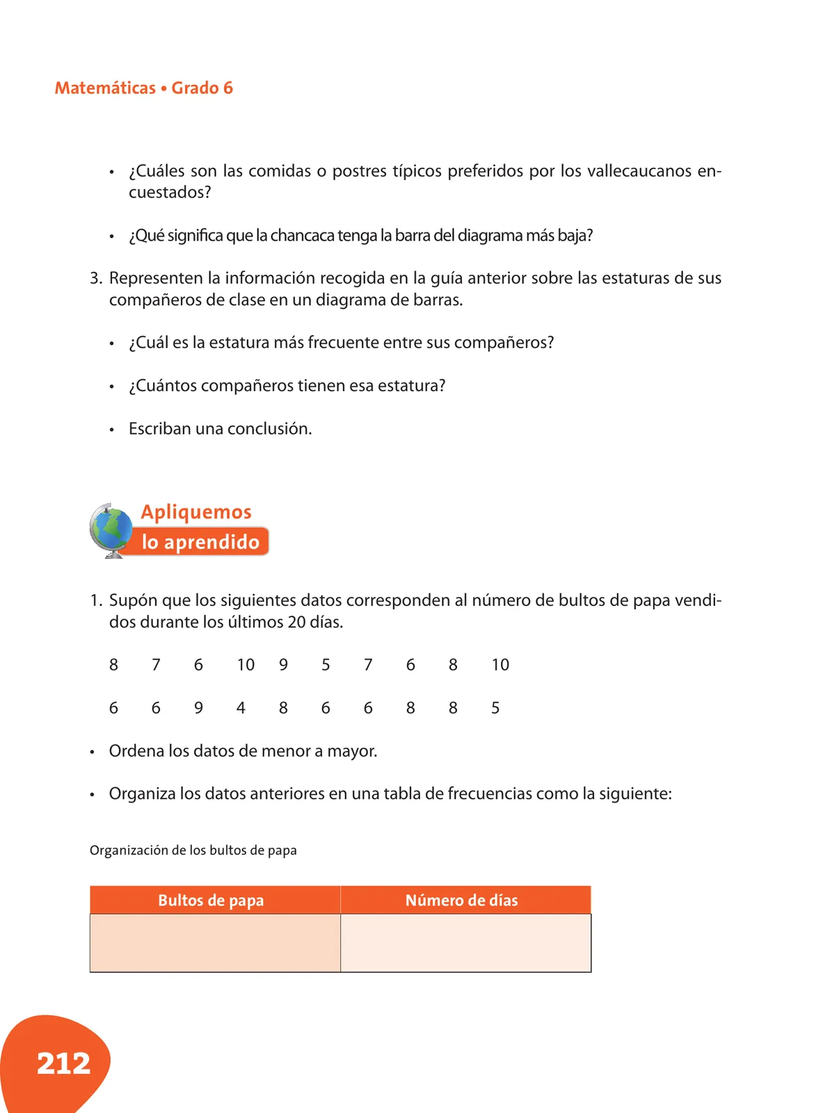 Miniatura página 213 de Matematica 6° · Postprimaria
