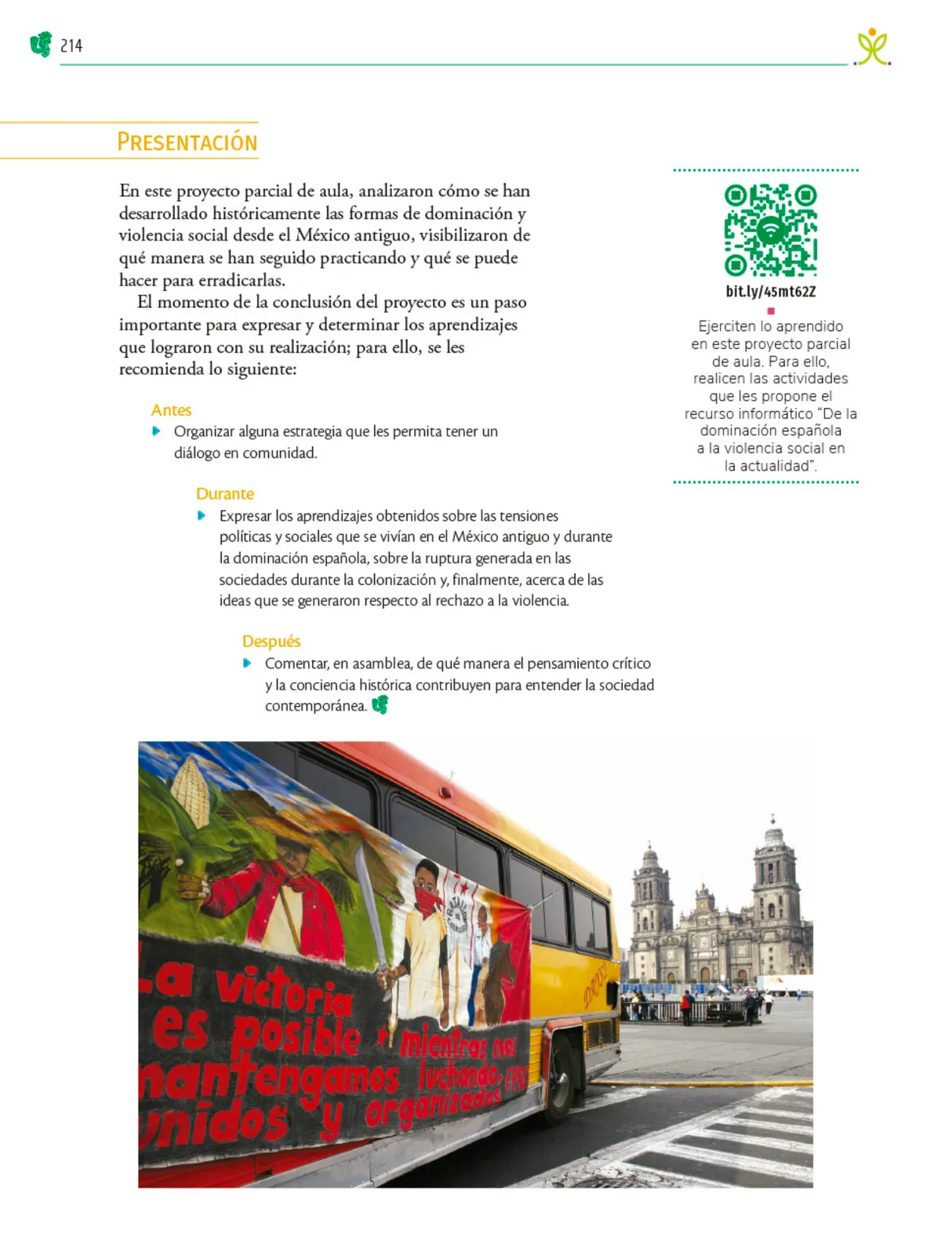 Página 215 de Colección Sk´asolil. Nuestro libro de Proyectos. Tomo I. Libro de Educación Telesecundaria Grado 2° Ciclo Escolar 2025 - 2026