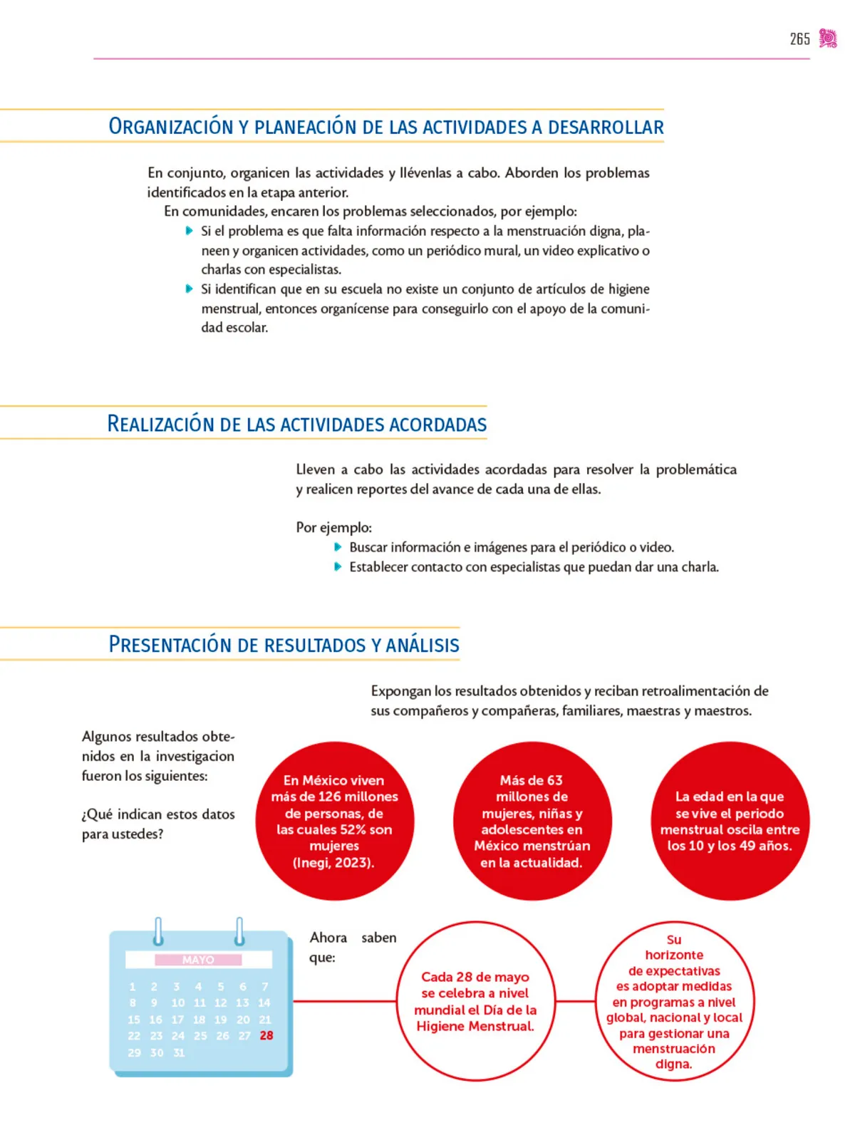 Página 266 de Colección Nanahuatzin. Nuestro libro de proyectos. Libro de Educación Secundaria Grado 3° Ciclo Escolar 2025 - 2026