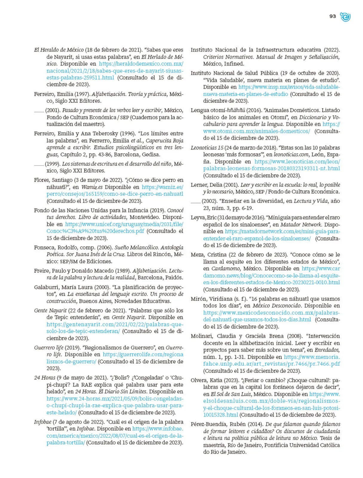 Miniatura página 94 de Múltiples lenguajes. Trazos y palabras.   Libro de Educación Primaria Grado 1°  Ciclo Escolar 2025 - 2026