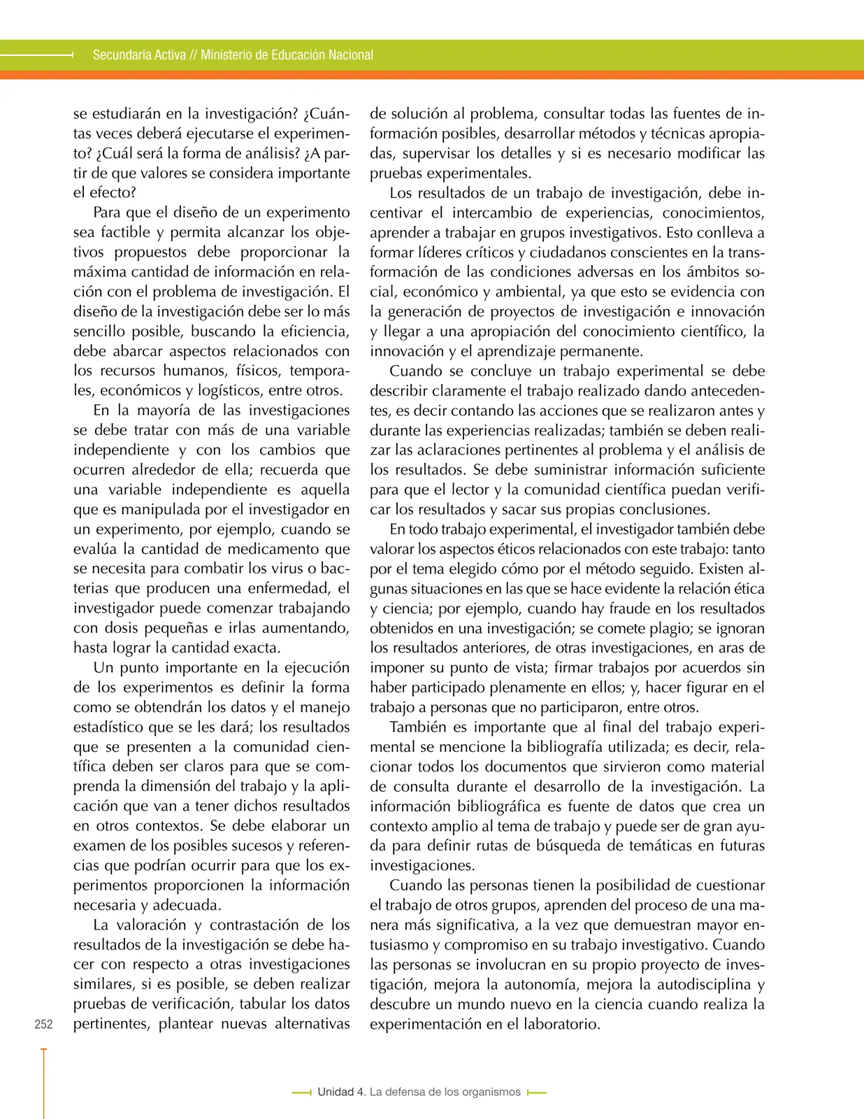 Miniatura página 252 de Ciencias Naturales 8° · Secundaria Activa