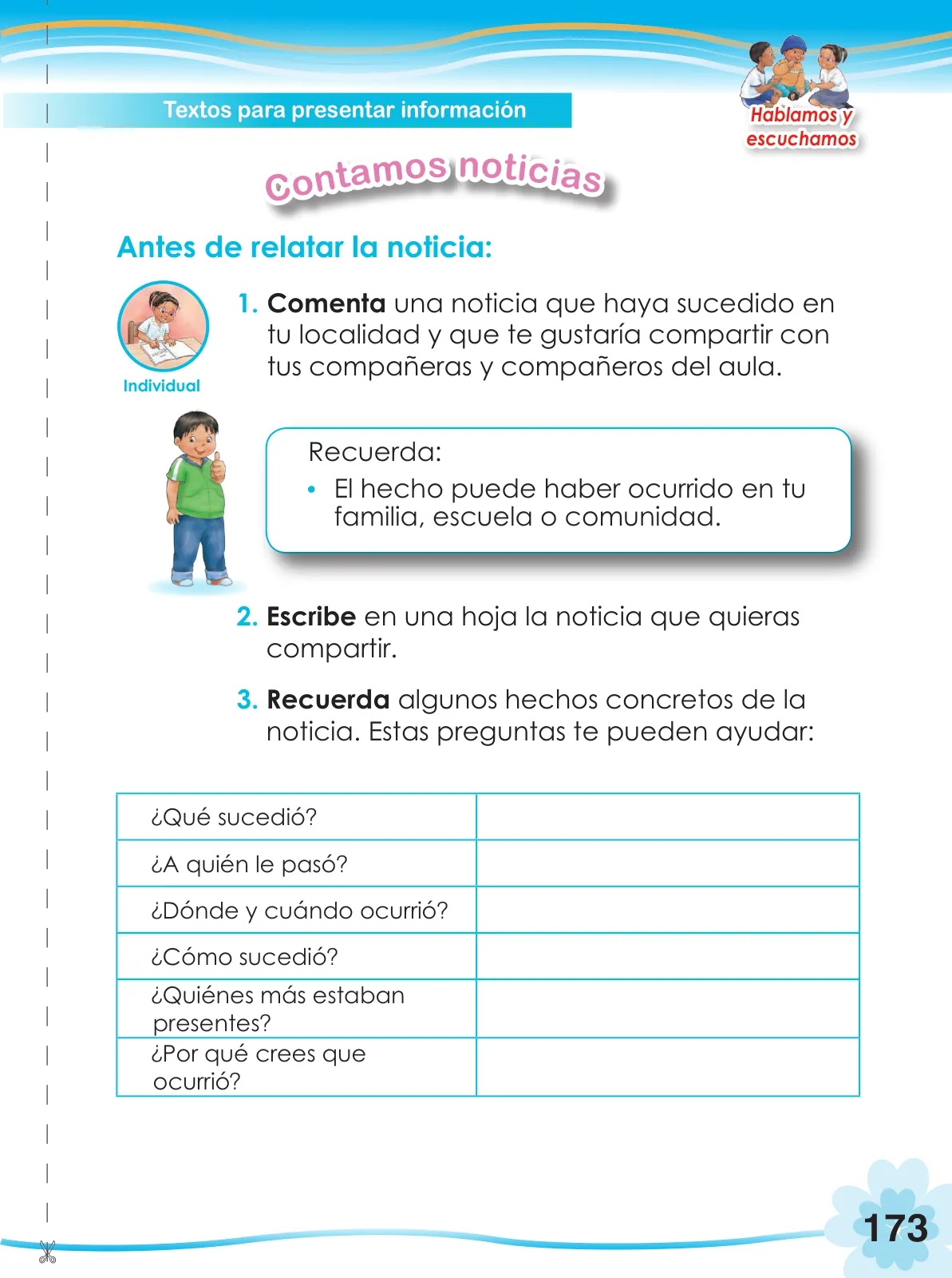 Página 175 de Comunicación 2 : cuaderno de trabajo para segundo grado de Educación Primaria 2019 · 2019