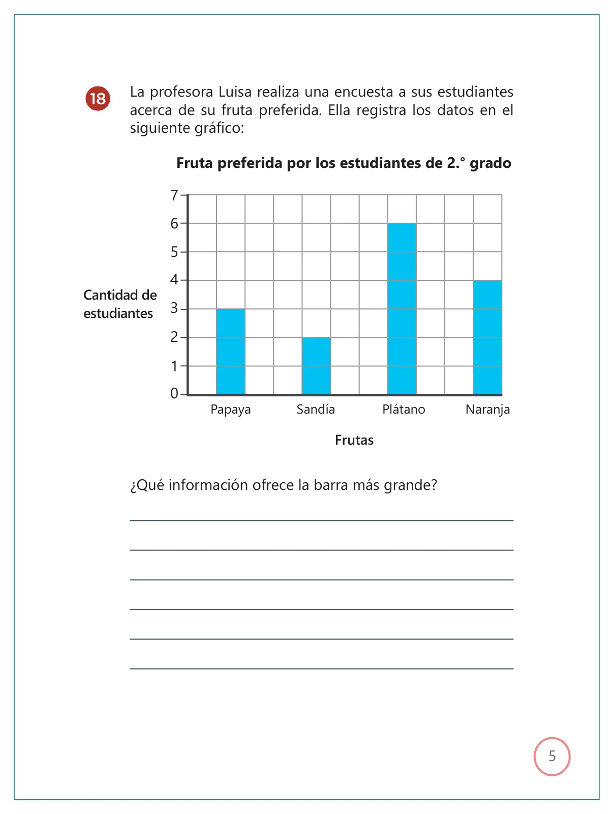 Miniatura página 5 de Kit de evaluación Proceso 2 Demostrando lo que aprendimos : Matemática, segundo trimestre, ﻿Segundo grado - Primaria · 2019