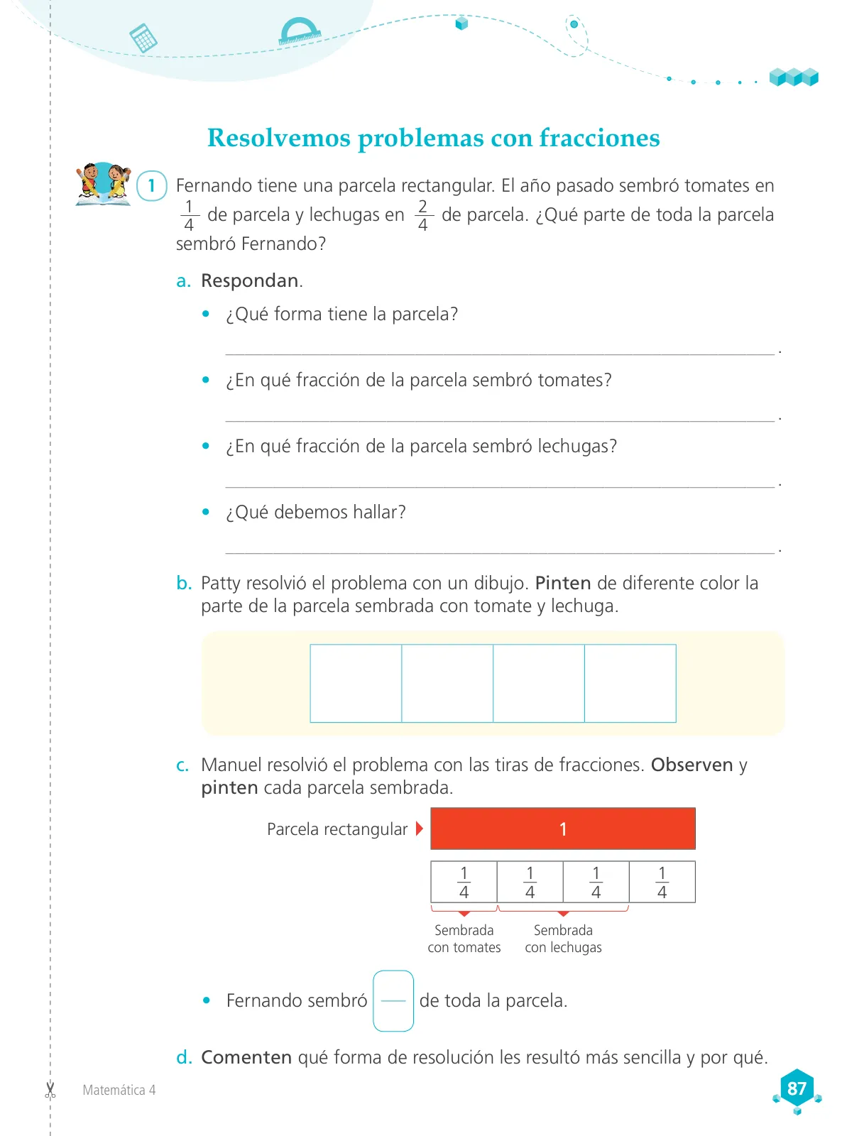 Miniatura página 89 de Matemática 4 : cuaderno de trabajo para cuarto grado de Educación Primaria 2019 · 2019