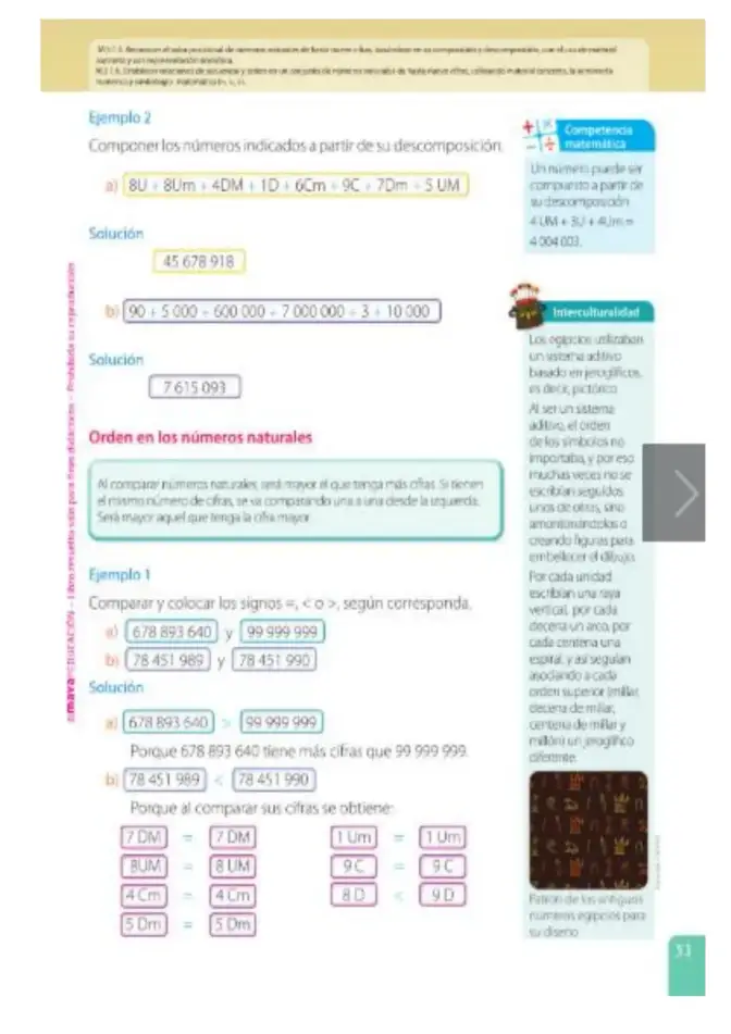 Página 54 de Matematica 5° · Egb 5 Matematica 2025 · 2025