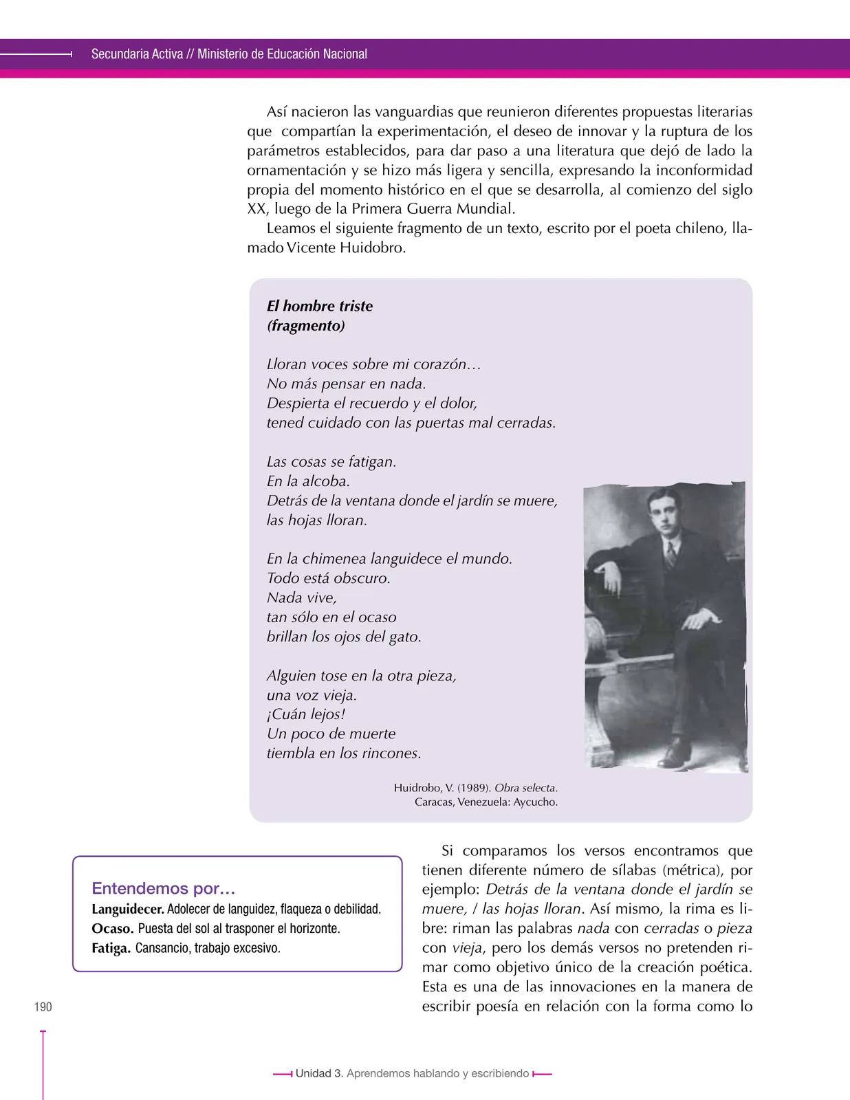 Página 190 de Lenguaje 9° · Secundaria Activa