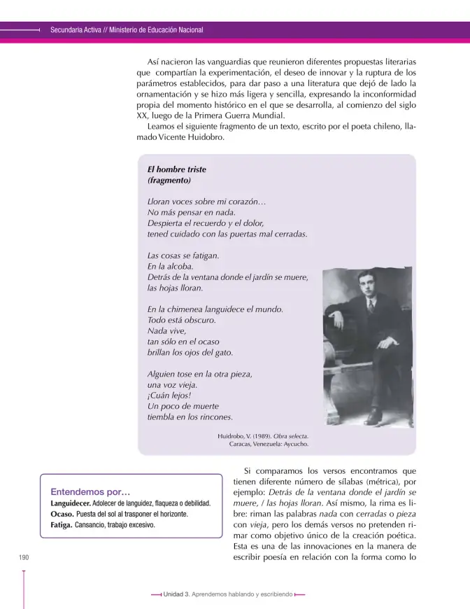 Página 190 de Lenguaje 9° · Secundaria Activa