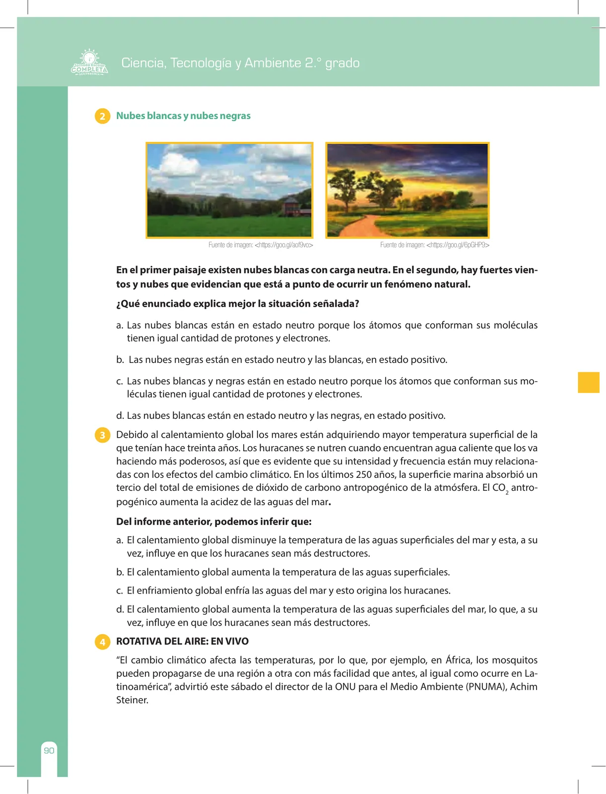 Página 90 de Ciencia, Tecnología y Ambiente 2 : cuaderno de reforzamiento pedagógico - JEC · 2016
