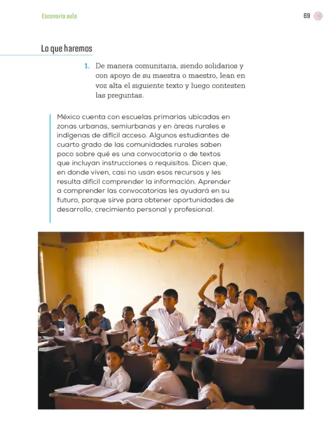 Página 72 de Proyectos de Aula. Libro de Educación Primaria Grado 4° Ciclo Escolar 2025 - 2026
