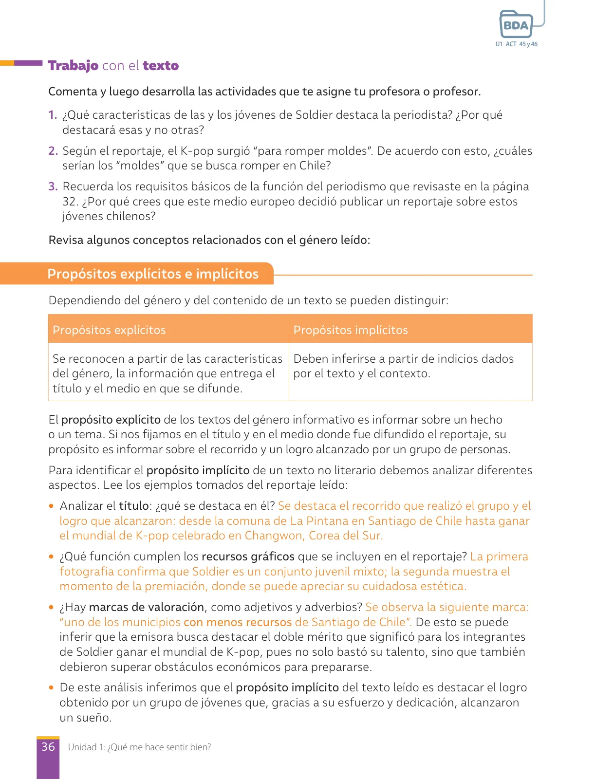 Miniatura página 38 de Libro de Lengua y Literatura – Séptimo Básico | Texto del Estudiante MINEDUC – Descargar PDF · 2024