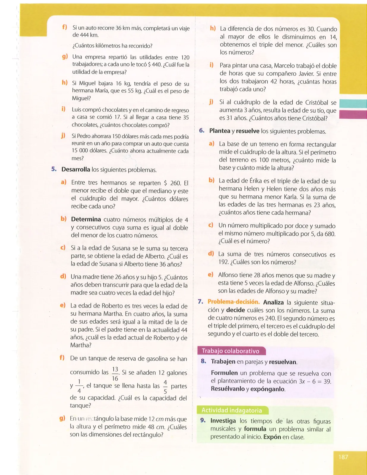 Miniatura página 187 de Matematica · 9 EGB · 2025