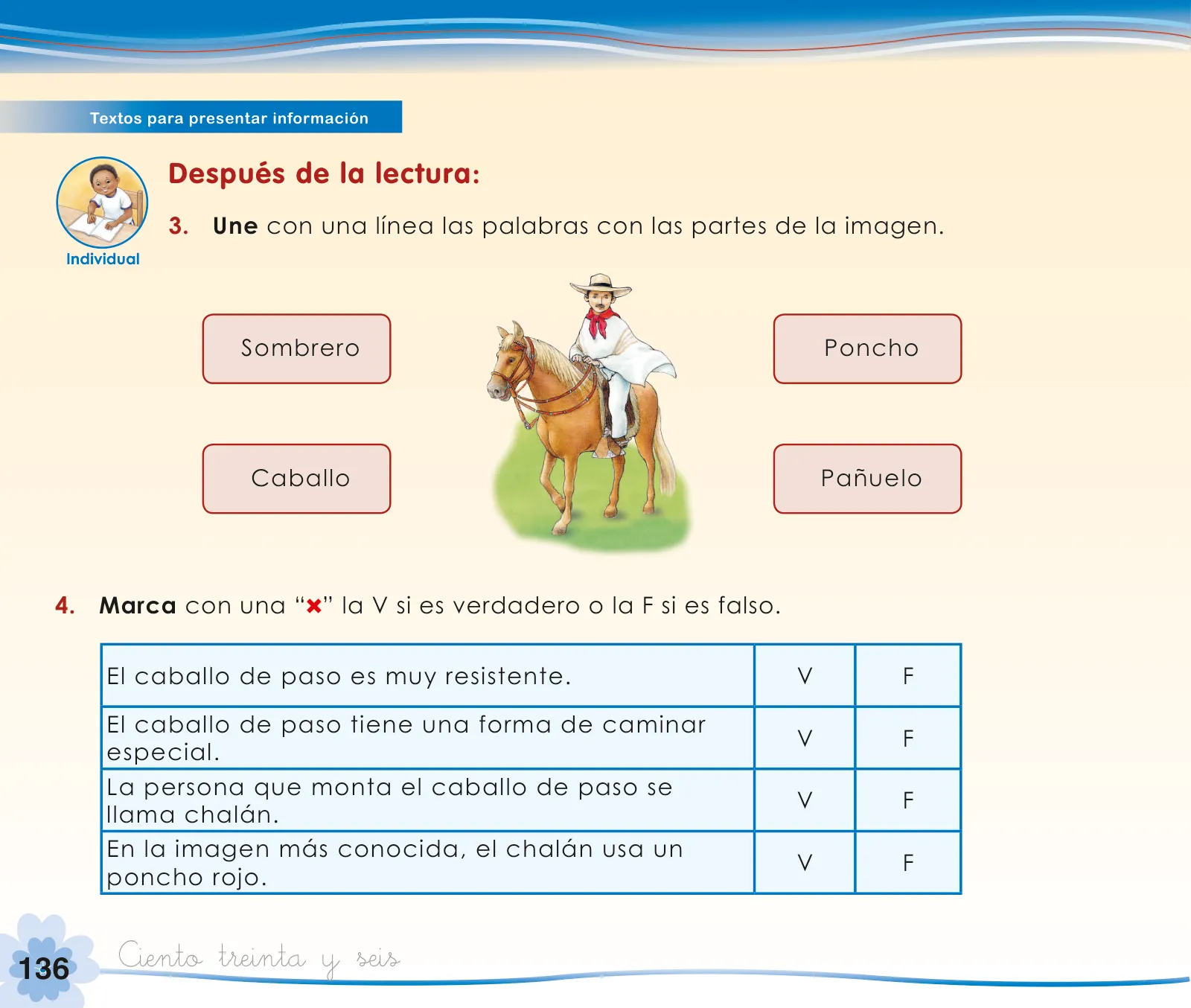 Miniatura página 138 de Comunicación 1 : cuaderno de trabajo para primer grado de Educación Primaria 2019 · 2019