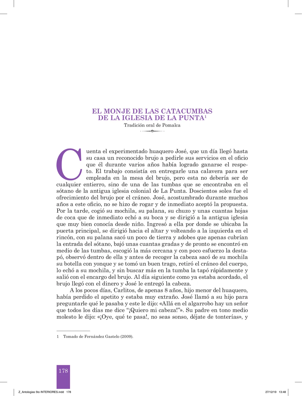 Página 180 de Antología literaria 5 · 2019