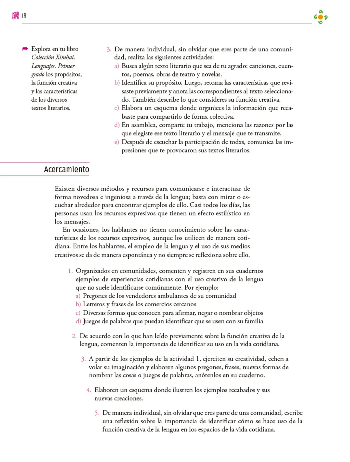 Miniatura página 19 de Colección Ximhai. Nuestro libro de proyectos.   Libro de Educación Secundaria Grado 1°  Ciclo Escolar 2025 - 2026