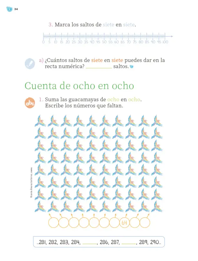 Página 35 de Múltiples lenguajes. Trazos y números. Libro de Educación Primaria Grado 2° Ciclo Escolar 2025 - 2026