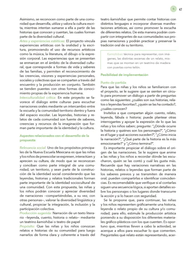 Página 48 de Modalidades de trabajo para la acción transformadora y el codiseño Libro de Educación Preescolar Grado 1°, 2°, 3° Ciclo Escolar 2025 - 2026