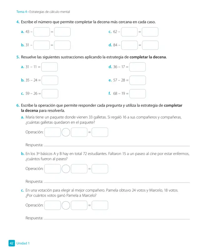 Página 44 de Matemática – Tercero Básico | Texto del Estudiante MINEDUC – Descargar PDF · 2024