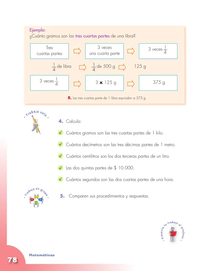 Página 78 de Matematica 4° · Cartilla 01