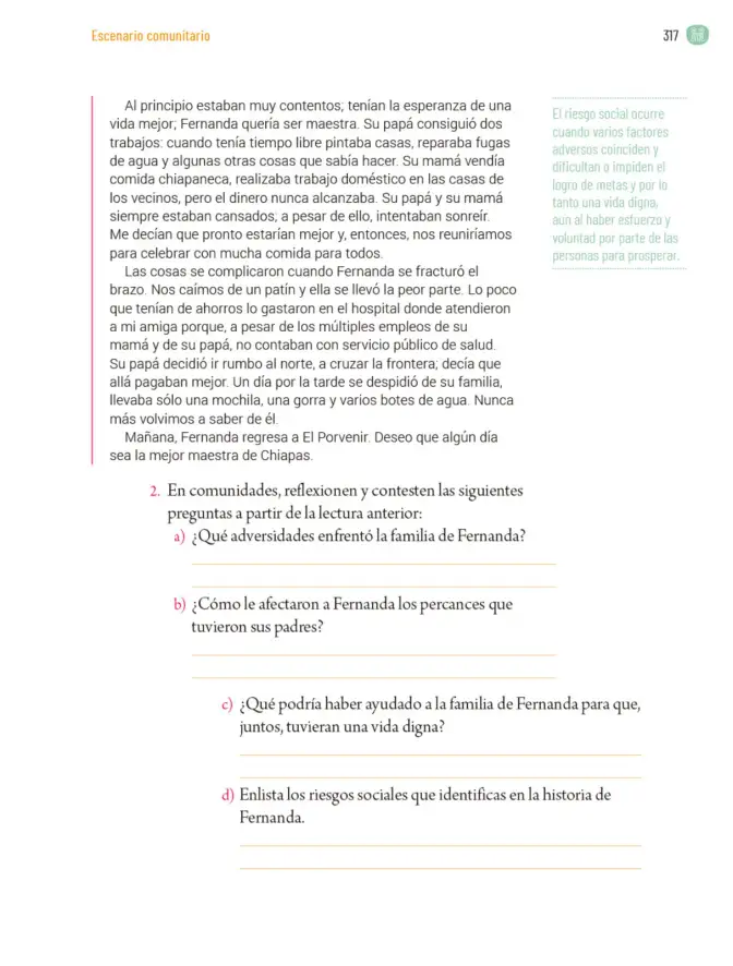 Página 320 de Proyectos Comunitarios. Libro de Educación Primaria Grado 5° Ciclo Escolar 2025 - 2026