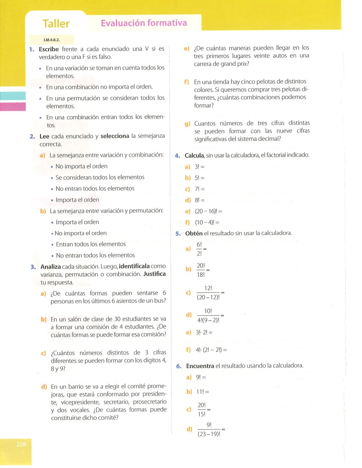 Miniatura página 238 de Matematica · 9 EGB · 2025