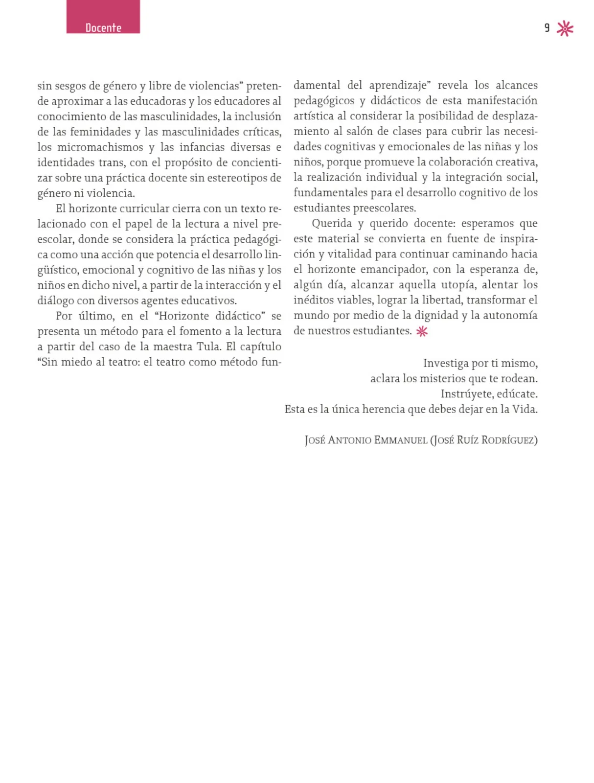 Página 10 de Un libro sin recetas para la maestra y el maestro. Fase 2 Libro de Educación Preescolar Grado 1°, 2°, 3° Ciclo Escolar 2025 - 2026