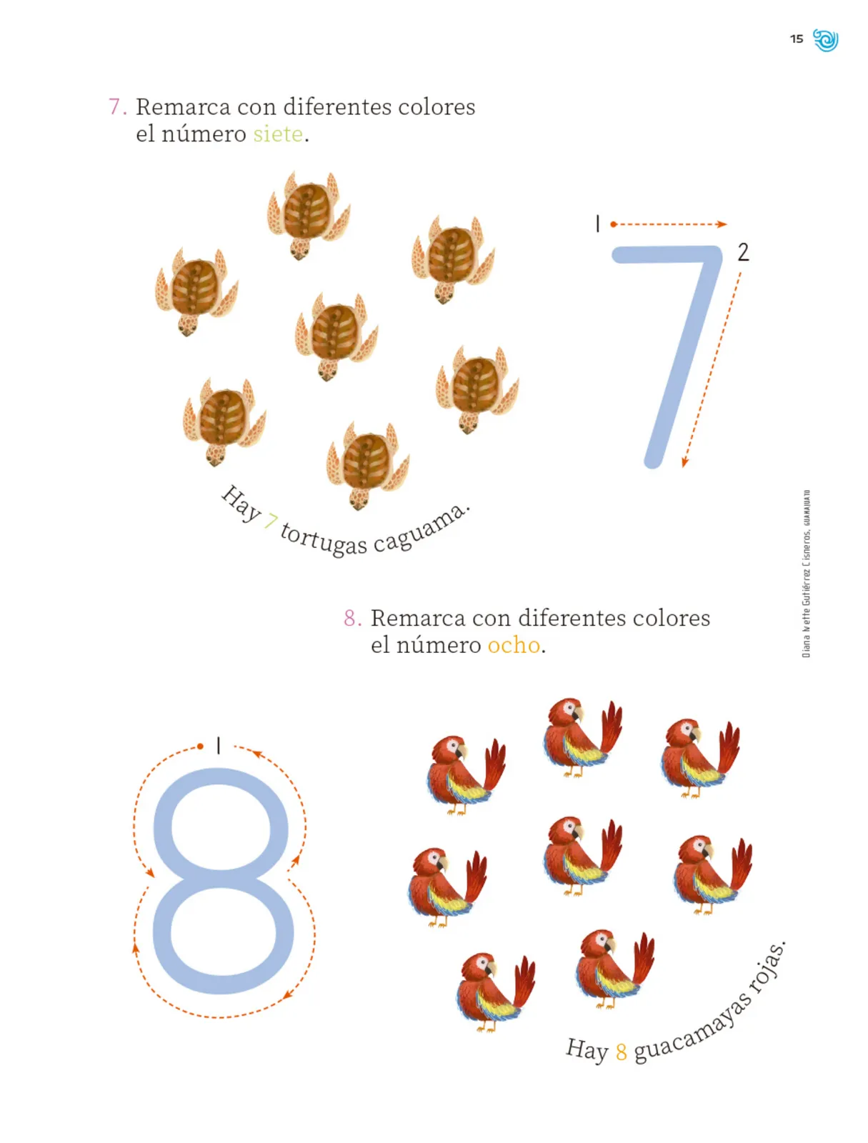 Página 16 de Múltiples lenguajes. Trazos y números. Libro de Educación Primaria Grado 1° Ciclo Escolar 2025 - 2026