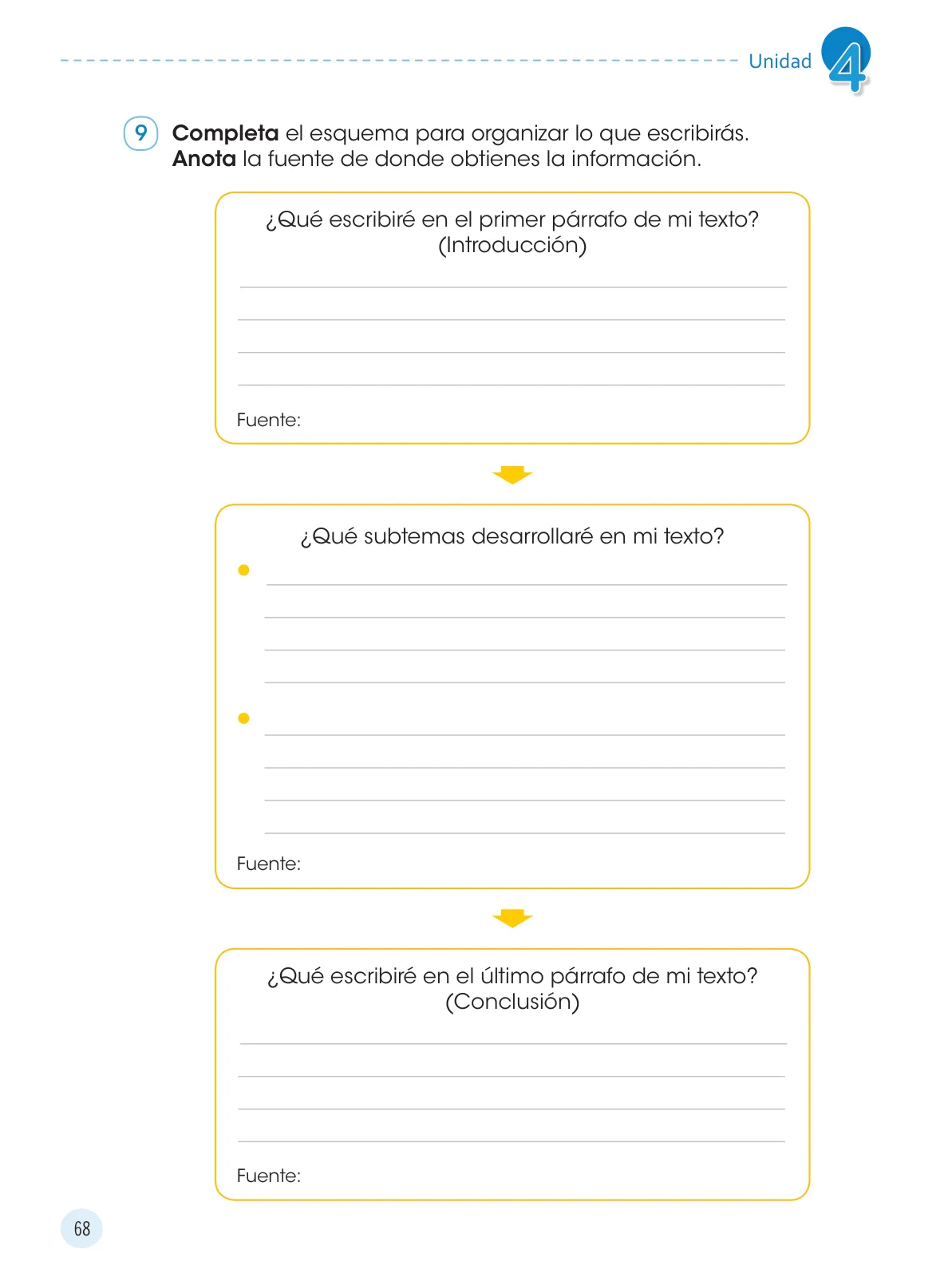 Miniatura página 70 de Comunicación 4 : cuaderno de trabajo para cuarto grado de Educación Primaria 2019 · 2019