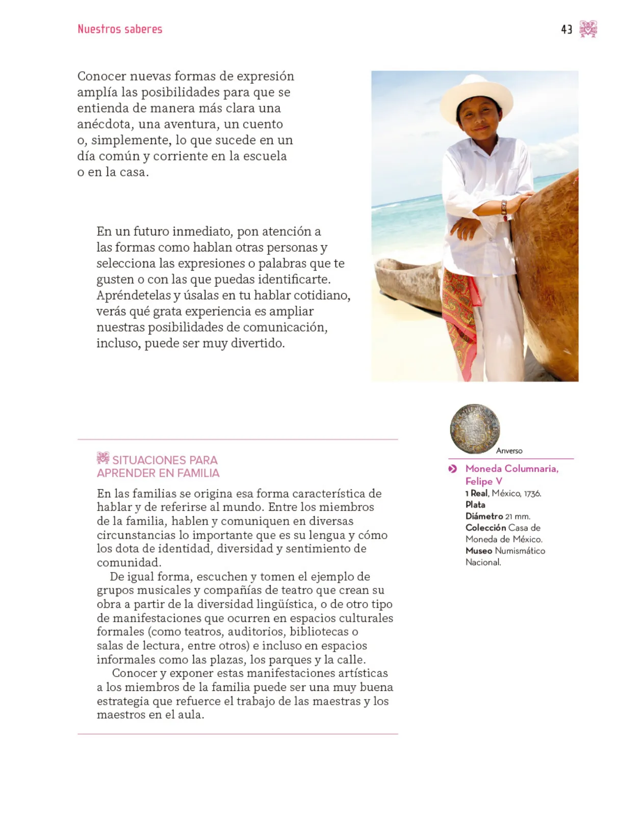 Miniatura página 44 de Nuestros saberes: Libro para alumnos, maestros y familia.   Libro de Educación Primaria Grado 3°  Ciclo Escolar 2025 - 2026