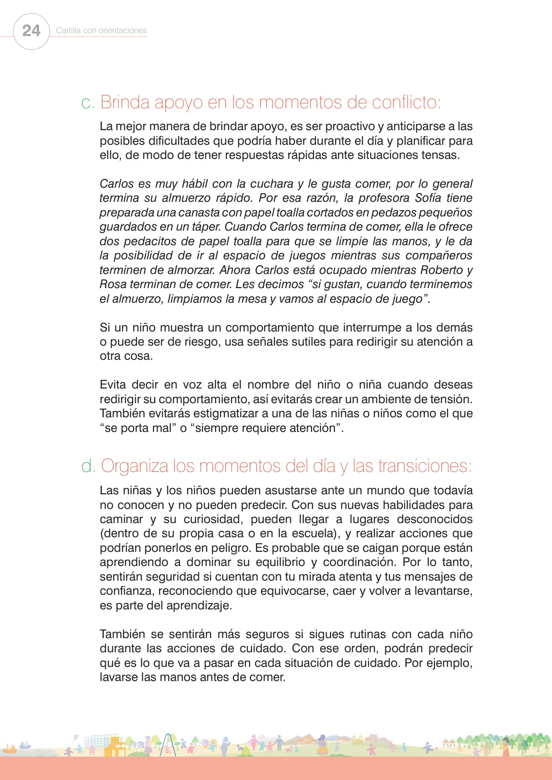 Página 26 de Regulación de emociones. Cartilla con orientaciones para el Ciclo I de Educación Inicial · 2024