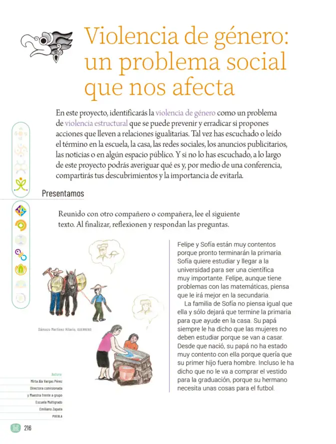 Página 219 de Proyectos Comunitarios. Libro de Educación Primaria Grado 6° Ciclo Escolar 2025 - 2026