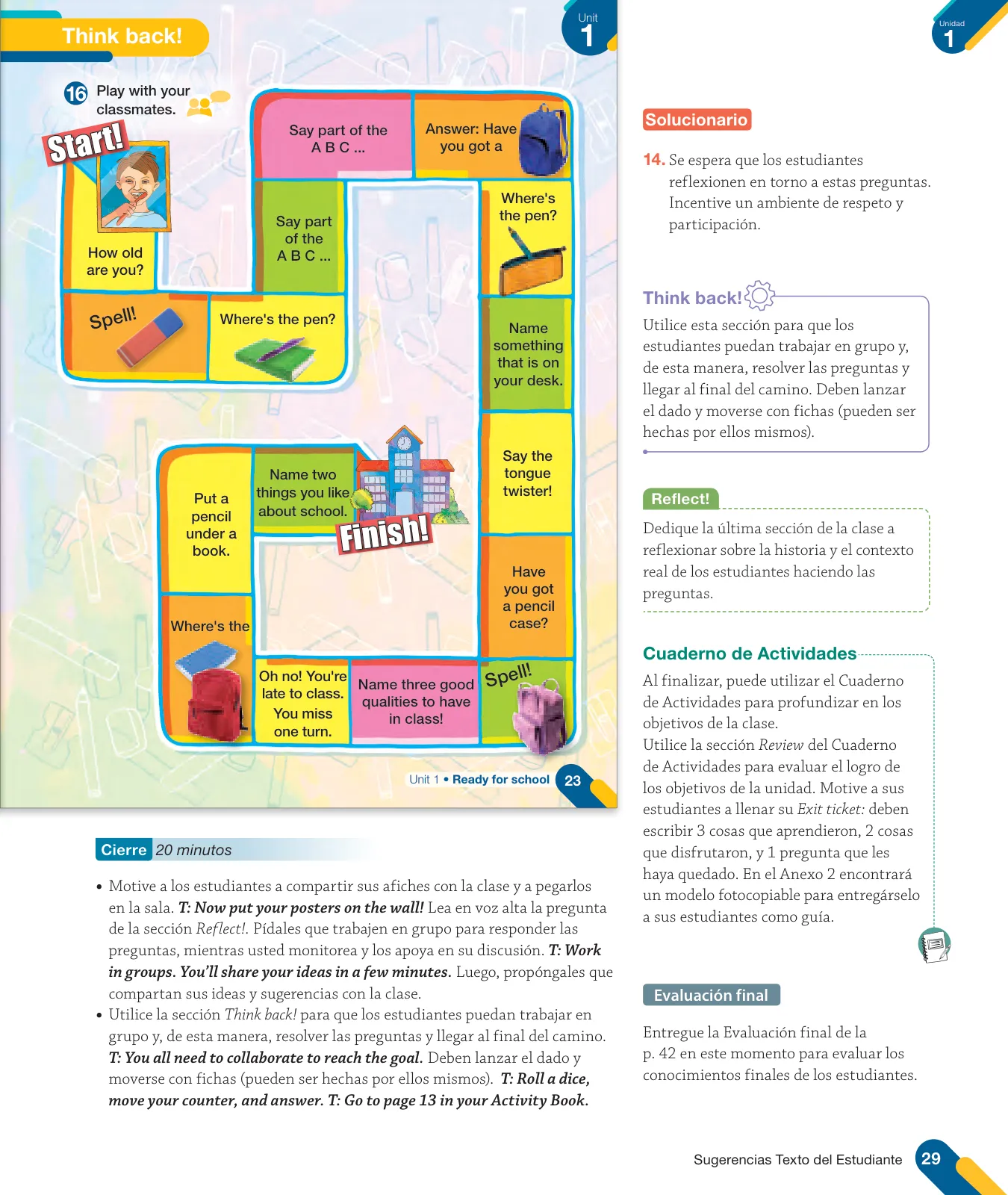 Miniatura página 31 de Inglés – Tercero Básico | Texto del Estudiante MINEDUC – Descargar PDF · 2024